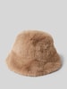 monari Bucket Hat mit Kunstfellbesatz Beige