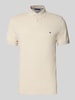 Tommy Hilfiger Regular Fit Poloshirt aus Baumwoll-Elasthan-Mix Offwhite