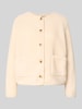 Soyaconcept Regular Fit Teddyjacke mit ausgesetzten Taschen Modell 'SC-ONYX 2' Beige