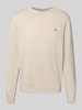 Fynch-Hatton Gebreide pullover met ronde hals Offwhite