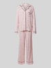 Guess Pyjama mit Resortkragen Modell 'SASHA' Rosa