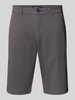 Tom Tailor Denim Regular Fit Bermudas aus Baumwoll-Mix Anthrazit