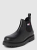 Tommy Jeans Chelsea Boots mit Label-Detail Modell 'NAPA LEATHER' Black