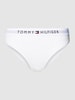 TOMMY HILFIGER Figi z elastycznym pasem z logo Biały