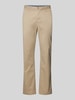 Tommy Hilfiger Pants Regular fit chino met ceintuurlussen, model 'MERCER 1985' Beige