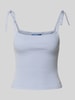 Guess Tanktop mit Schnürverschluss Hellblau