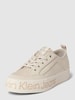 Calvin Klein Jeans Plateau-Sneaker mit Label-Print  Modell 'VULC' Beige