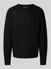 Jack & Jones Strickpullover mit Strukturmuster Modell 'OLLIE' Black