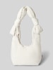 LEFRIK Handtasche mit Knotendetails Modell 'BIWA' Weiss