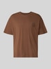 JACK & JONES relaxed fit t-shirt van pure katoen model "DYLAN" Chocoladebruin