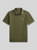 Polo Ralph Lauren Regular Fit Poloshirt aus Baumwoll-Mix mit Reißverschluss Oliv