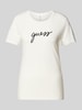 Guess T-Shirt mit Label-Print Modell 'CARRIE' Weiss