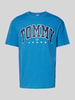 Tommy Jeans T-shirt met labelprint Blauw