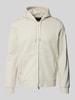 Marc O'Polo Regular Fit Sweatjacke aus reiner Baumwolle mit Zweiwege-Reißverschluss Beige