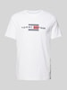 Tommy Hilfiger T-Shirt mit Label-Print Weiss