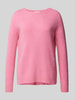 Rich & Royal Gebreide pullover met ribboorden Roze