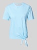 Tom Tailor Denim Regular Fit T-Shirt mit Knoten Detail Hellblau