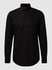 HUGO Slim Fit Business-Hemd aus Baumwolle Modell 'Jenno' Black