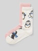 Jake*s Casual Socken mit geripptem Abschluss Offwhite