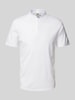 Drykorn Poloshirt mit Stehkragen Modell 'LOUIS 10' Weiss