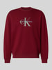 Calvin Klein Jeans Regular Fit Sweatshirt mit Logo-Print Modell 'Terry' Bordeaux