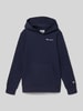 CHAMPION Bluza z kapturem, wyhaftowanym logo i kieszenią kangurką Granatowy