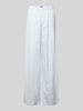 Review Wide Leg Stoffhose mit elastischem Bund Bleu
