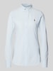 Polo Ralph Lauren Regular fit overhemdblouse met labelstitching Blauw