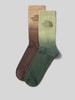 The North Face Socken mit Label-Print Modell 'Everyday' im 2er-Pack Khaki