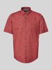 Lerros Koszula casualowa o kroju regular fit z wyhaftowanym logo Czerwony