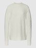 Christian Berg Woman Gebreide pullover met structuurmotief Offwhite