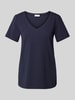 s.Oliver RED LABEL T-Shirt mit V-Ausschnitt Marine