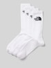 The North Face Socken mit Label-Print im 3er-Pack Weiss