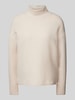 Vero Moda Loose Fit Pullover mit Stehkragen Modell 'EBBA' Beige