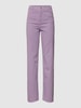 REVIEW Wide Leg Jeans mit Label-Patch Lavendel