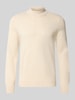Christian Berg Men Regular Fit Turtleneck aus Woll-Mix Ecru Melange