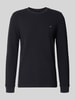 Christian Berg Men Pullover aus Baumwoll-Mix Marine