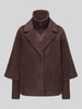 Tom Tailor Regular fit teddyjack met lange mouwen Donkerbruin