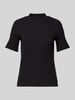 Scotch & Soda T-Shirt mit Stehkragen Black