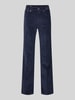 Gant Flared fit corduroy broek in 5-pocketmodel, model 'Cordur' Marineblauw