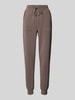 Fynch-Hatton Slim Fit Sweatpants mit Tunnelzug Taupe