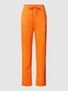 Rich & Royal Stoffen broek met tunnelkoord Oranje