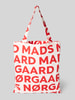 MADS NØRGAARD Shopper met open hoofdvak en hengsels Rood