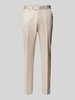 Wilvorst Slim Fit Anzughose mit Bügelfalten Beige