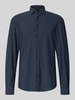 Jake*s Koszula o kroju slim fit biznes z kołnierzykiem typu kent Granatowy