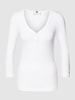 Tommy Hilfiger Shirt met lange mouwen in riblook Wit
