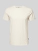 JOOP! Jeans T-Shirt mit Label-Print Modell 'Alphis' Beige