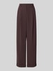 Armani Exchange Relaxed Fit Stoffhose mit Kellerfalten Dunkelbraun