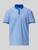 Tom Tailor Koszulka polo o kroju regular fit z paskami w kontrastowym kolorze Królewski niebieski