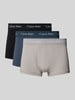 Calvin Klein Underwear Trunks aus Viskose mit Label-Bund im 3er-Pack Petrol